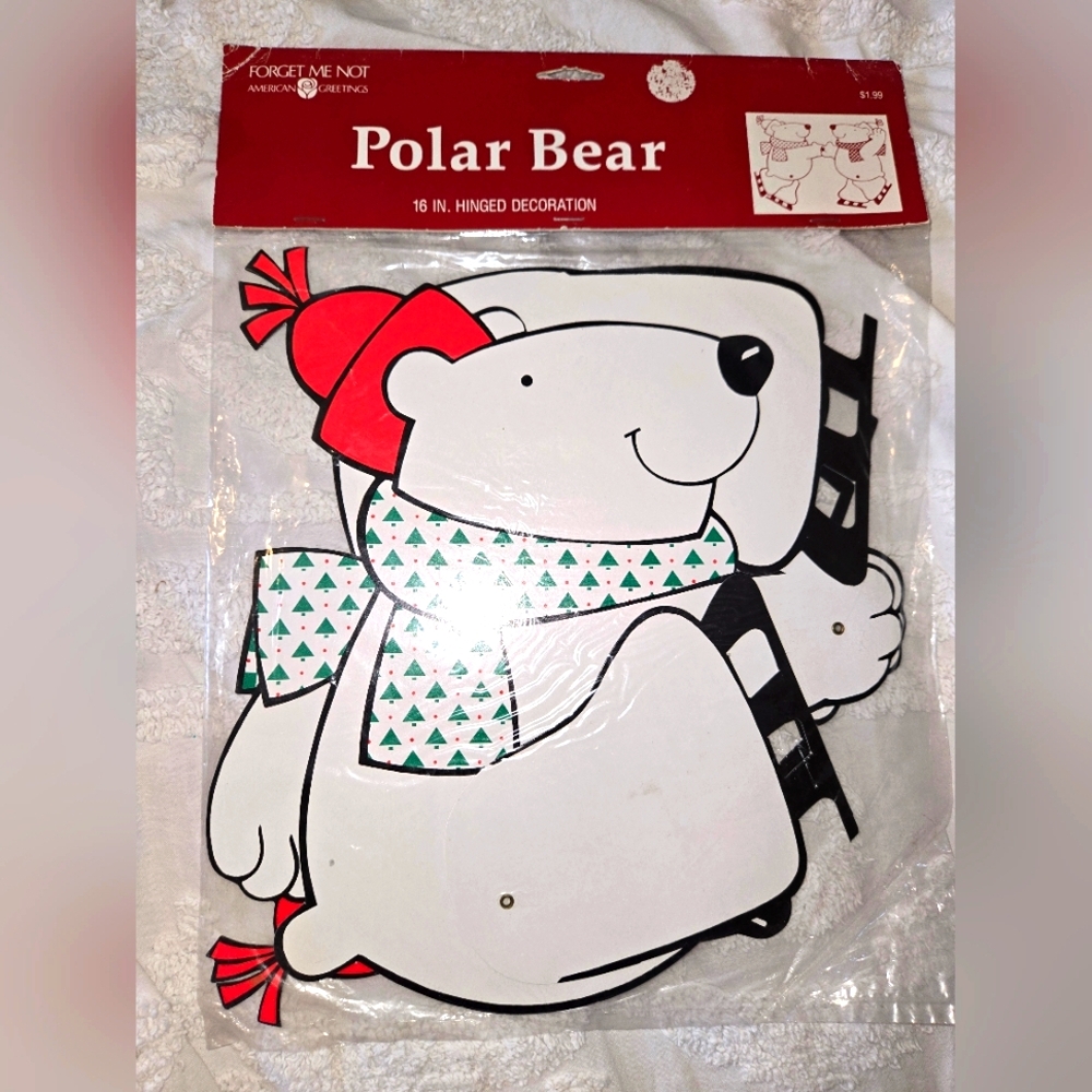 Polar Bear Hinged Decoration Forget Me Not American Greetings